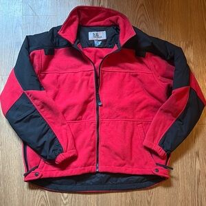 5.11 Tactical Red and Black Performance Jacket Weather-Resistant
